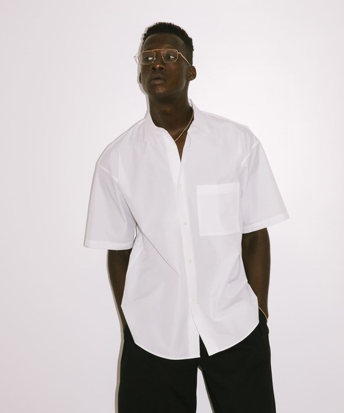 トップス THOMAS MASON SHORT-SLEEVE OVER SHIRTS セール】new basic THOMAS MASON SHORT-SLEEVE OVER SHIRTS