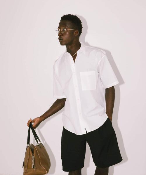 URBAN RESEARCH(アーバンリサーチ)の「new basic THOMAS MASON SHORT-SLEEVE OVER SHIRTS(シャツ/ブラウス・メンズ・グリーン系その他/ロイヤルブルー/ストライプ/ホワイト/ライトブルー・SMALL/MEDIUM/LARGE/X-LARGE)」の12枚目の写真