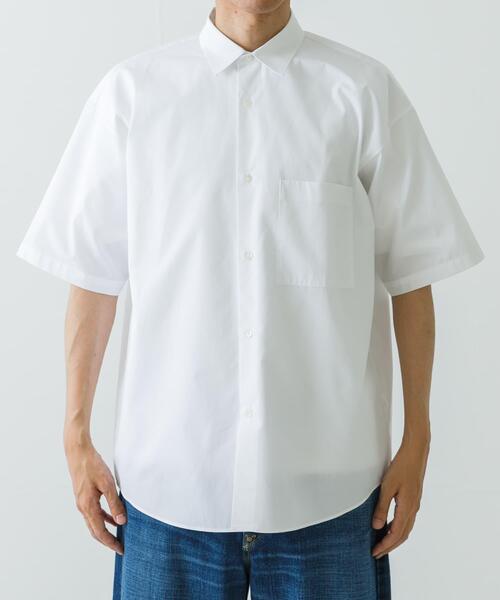 セール】new basic THOMAS MASON SHORT-SLEEVE OVER SHIRTS（シャツ