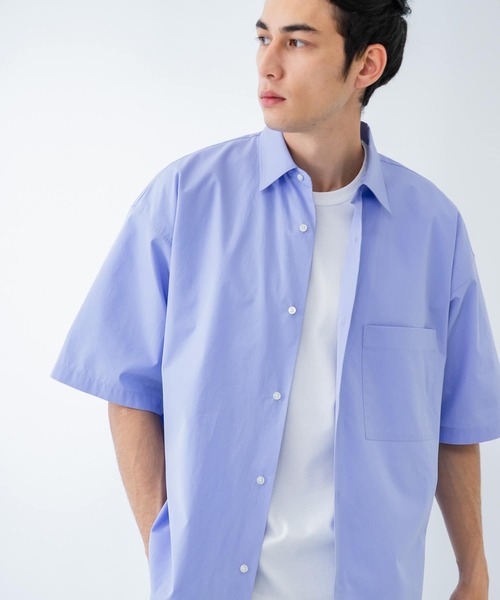 new basic THOMAS MASON NOCOLLAR SHIRTS[URA4-13B002]｜URBAN