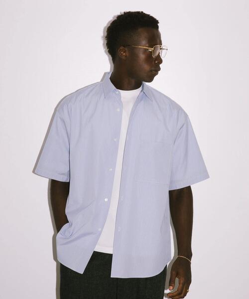 セール】new basic THOMAS MASON SHORT-SLEEVE OVER SHIRTS（シャツ