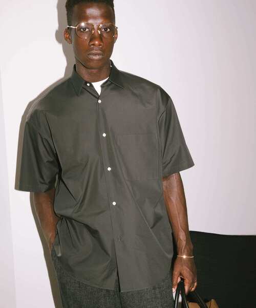 セール】new basic THOMAS MASON SHORT-SLEEVE OVER SHIRTS