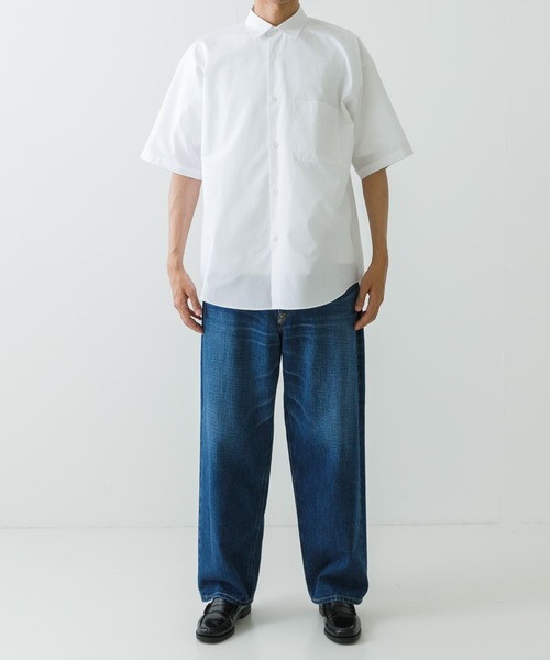 セール】new basic THOMAS MASON SHORT-SLEEVE OVER SHIRTS