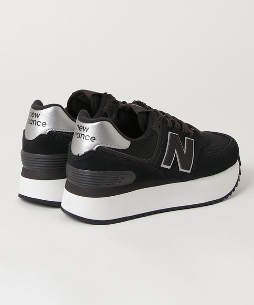NEW BALANCE(ニューバランス)の「ニューバランス New Balance 574+(スニーカー・レディース・ブラック・23.5cm/24.5cm/23.0cm/24.0cm/25.0cm)」の3枚目の写真