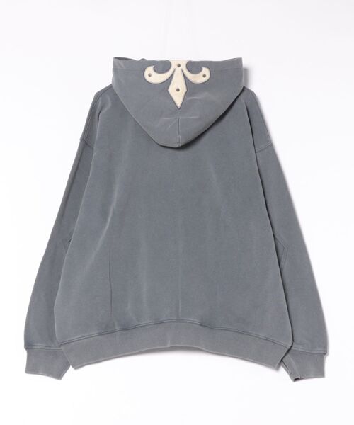 SUPPLIER/【LHP EXCLUSIVE】FLEUR LEATHER PATCH ZIP HOODIE