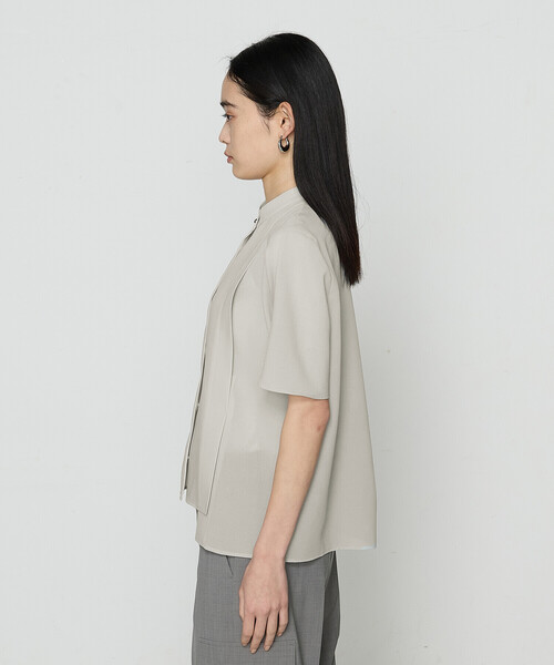 COMME CA（コムサ）の「フィネスボイル 半袖ブラウス（シャツ/ブラウス・レディース・ダークネイビー/ライトグレー・9号）」の11枚目の写真