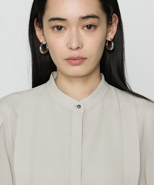 COMME CA（コムサ）の「フィネスボイル 半袖ブラウス（シャツ/ブラウス・レディース・ダークネイビー/ライトグレー・9号）」の13枚目の写真