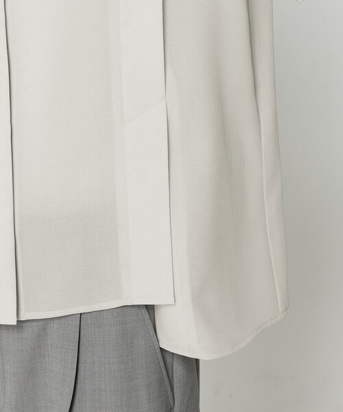 COMME CA（コムサ）の「フィネスボイル 半袖ブラウス（シャツ/ブラウス・レディース・ダークネイビー/ライトグレー・9号）」の15枚目の写真