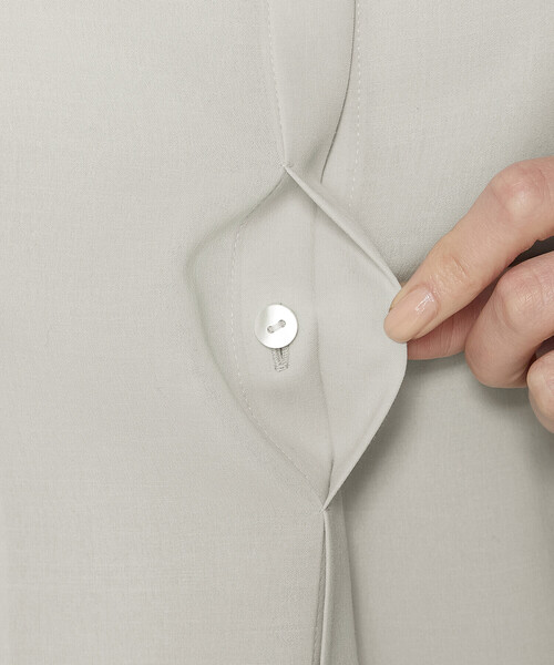 COMME CA（コムサ）の「フィネスボイル 半袖ブラウス（シャツ/ブラウス・レディース・ダークネイビー/ライトグレー・9号）」の16枚目の写真