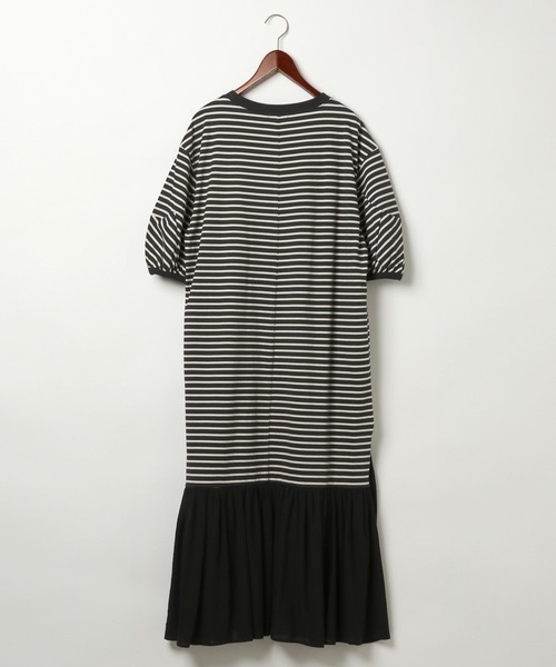 niko and...（ニコアンド）の「【MODE NORM CORE]】BIGTドッキングワンピース（ワンピース・レディース・スモーク/ブラック/ネイビー・MEDIUM/LARGE）」の20枚目の写真