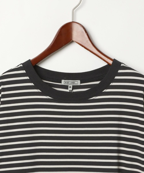 niko and...（ニコアンド）の「【MODE NORM CORE]】BIGTドッキングワンピース（ワンピース・レディース・スモーク/ブラック/ネイビー・MEDIUM/LARGE）」の21枚目の写真