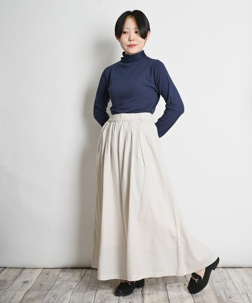 MARAI（マーライ）の「ウエストタックギャザー スカーチョ ガウチョパンツ（その他パンツ・レディース・カーキ/ベージュ/ブラック・フリー）」の8枚目の写真