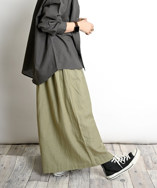 MARAI（マーライ）の「ウエストタックギャザー スカーチョ ガウチョパンツ（その他パンツ・レディース・カーキ/ベージュ/ブラック・フリー）」の5枚目の写真