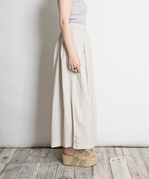 MARAI（マーライ）の「ウエストタックギャザー スカーチョ ガウチョパンツ（その他パンツ・レディース・カーキ/ベージュ/ブラック・フリー）」の13枚目の写真