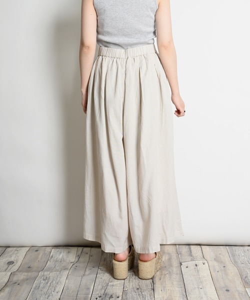 MARAI（マーライ）の「ウエストタックギャザー スカーチョ ガウチョパンツ（その他パンツ・レディース・カーキ/ベージュ/ブラック・フリー）」の12枚目の写真