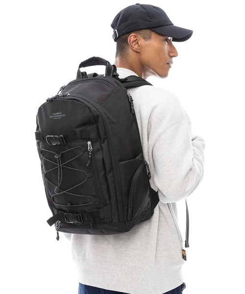 ELEMENT（エレメント）の「ELEMENT メンズ SCHEME SKATE BPK バックパック/リュック 【2025年春夏モデル】/エレメントキャリーベルト付きバックパック・リュックサック（バックパック/リュック・メンズ・ブラック・FREE）」の4枚目の写真