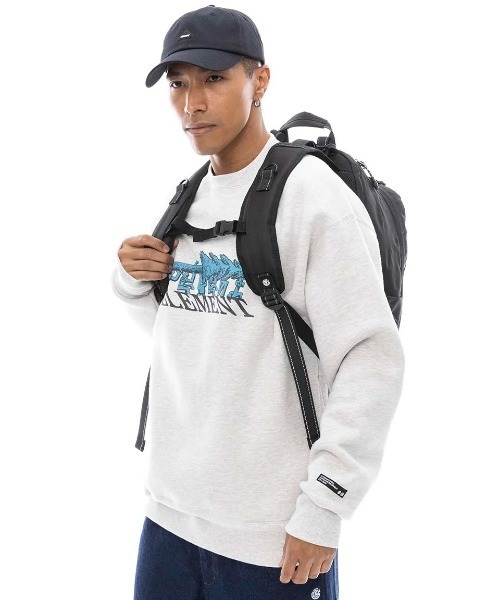 ELEMENT（エレメント）の「ELEMENT メンズ SCHEME SKATE BPK バックパック/リュック 【2025年春夏モデル】/エレメントキャリーベルト付きバックパック・リュックサック（バックパック/リュック・メンズ・ブラック・FREE）」の3枚目の写真