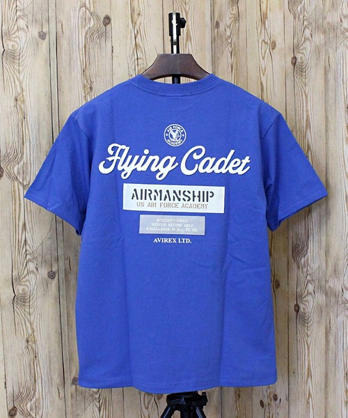 AVIREX（アヴィレックス）の「CADET PATCH T-SHIRT（Tシャツ/カットソー・メンズ・ブラック/ブルー/セージグリーン/ホワイト/ライトグレー・L/XL/XXL/M）」の5枚目の写真