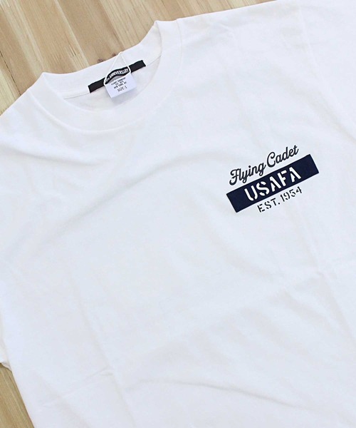 AVIREX（アヴィレックス）の「CADET PATCH T-SHIRT（Tシャツ/カットソー・メンズ・ブラック/ブルー/セージグリーン/ホワイト/ライトグレー・L/XL/XXL/M）」の12枚目の写真