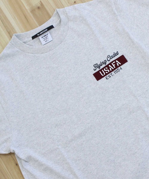 AVIREX（アヴィレックス）の「CADET PATCH T-SHIRT（Tシャツ/カットソー・メンズ・ブラック/ブルー/セージグリーン/ホワイト/ライトグレー・L/XL/XXL/M）」の6枚目の写真