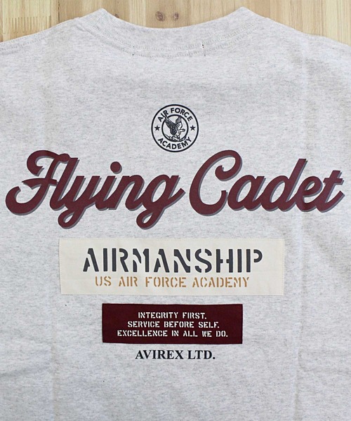 AVIREX（アヴィレックス）の「CADET PATCH T-SHIRT（Tシャツ/カットソー・メンズ・ブラック/ブルー/セージグリーン/ホワイト/ライトグレー・L/XL/XXL/M）」の22枚目の写真