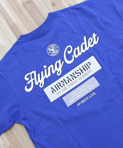 AVIREX（アヴィレックス）の「CADET PATCH T-SHIRT（Tシャツ/カットソー・メンズ・ブラック/ブルー/セージグリーン/ホワイト/ライトグレー・L/XL/XXL/M）」の14枚目の写真