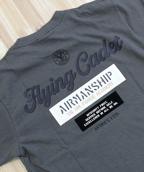 AVIREX（アヴィレックス）の「CADET PATCH T-SHIRT（Tシャツ/カットソー・メンズ・ブラック/ブルー/セージグリーン/ホワイト/ライトグレー・L/XL/XXL/M）」の17枚目の写真