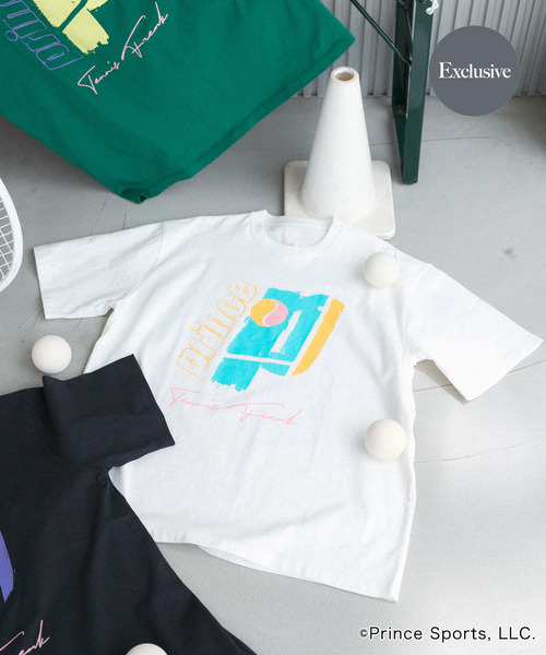 SENSE OF PLACE by URBAN RESEARCH(センスオブプレイスバイアーバンリサーチ)の「『別注』prince グラフィックショートスリーブTシャツ(Tシャツ/カットソー・メンズ・グリーン/チャコールグレー/ホワイト・LARGE/MEDIUM)」の2枚目の写真