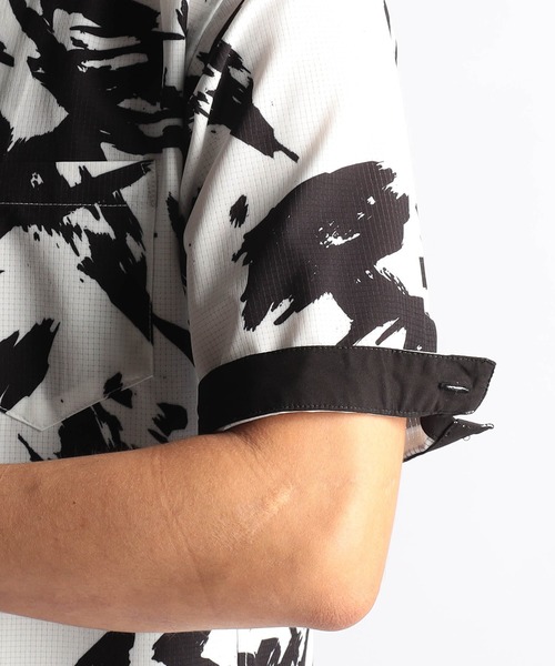 NICOLE CLUB FOR MEN（ニコルクラブフォーメン）の「アラカルトプリント ＢＤスタンドシャツ（シャツ/ブラウス・メンズ・ホワイト系/ブルー系/ブラック系・LARGE/MEDIUM/X-LARGE）」の15枚目の写真