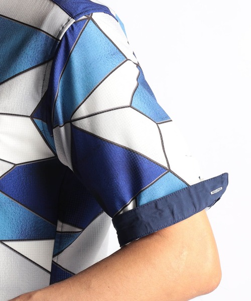 NICOLE CLUB FOR MEN（ニコルクラブフォーメン）の「アラカルトプリント ＢＤスタンドシャツ（シャツ/ブラウス・メンズ・ホワイト系/ブルー系/ブラック系・LARGE/MEDIUM/X-LARGE）」の19枚目の写真