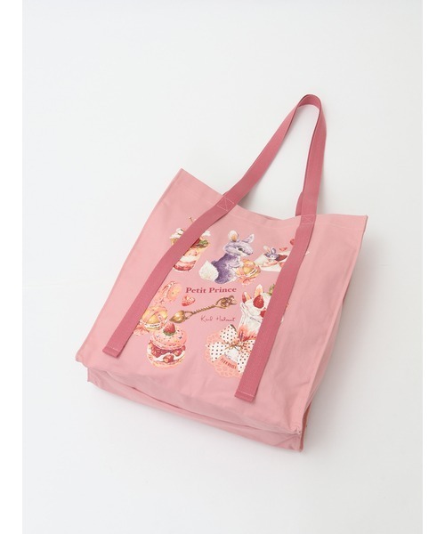 カールヘルム　マカロンタワープリントバッグ Karl Helmut トートバッグ プティプリンス＆マカロンタワー