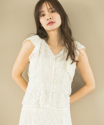 mysty woman | 【オケージョン】テクスチャーVネックブラウス　491361(シャツ/ブラウス)