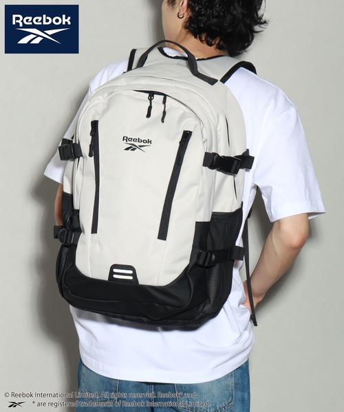 Reebok(リーボック)の「【Reebok/リーボック】ワンポイント刺繍ロゴ バックパック(バックパック/リュック・メンズ・ブラック/チャコールグレー/アイボリー・FREE)」の8枚目の写真