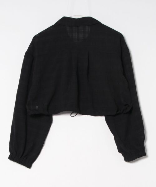 Another Branch olive des olive（アナザーブランチオリーブデオリーブ）の「ＷＺＩＰシアＢＺ（ブルゾン・レディース・ブラック/サックスブルー/オフホワイト・FREE）」の4枚目の写真