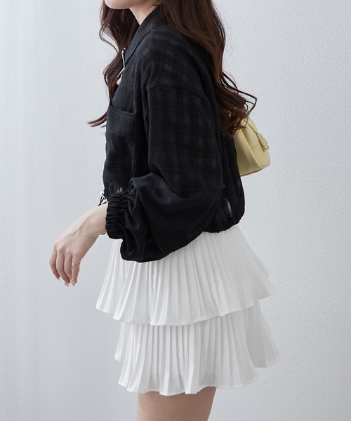 Another Branch olive des olive（アナザーブランチオリーブデオリーブ）の「ＷＺＩＰシアＢＺ（ブルゾン・レディース・ブラック/サックスブルー/オフホワイト・FREE）」の22枚目の写真