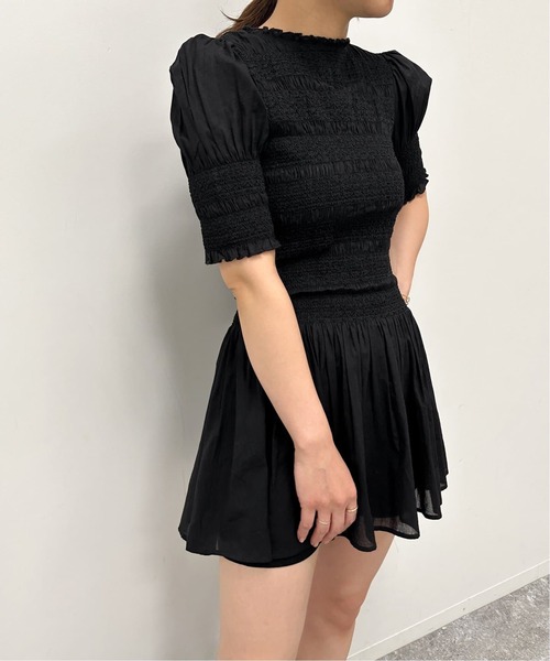 スピックアンドスパン　ワッフルミニワンピース　濃紺　フリー 楽天市場】【SALE／30%OFF】スモールフラワーロングドレス Spick