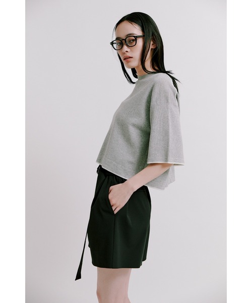 美品 MIESROHE ミースロエ セーター ニット 長袖 フリーサイズ MIESROHE（ミースロエ）の「ｼｱｰﾜｲﾄﾞTﾆｯﾄ（ニット/セーター