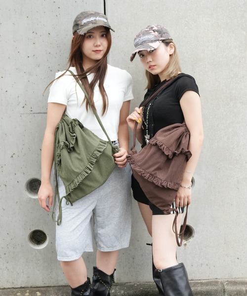 Port（ポート）の「【 SORUTT / ソルト 】 フリル レトロ ナップサック #_（バックパック/リュック・レディース・カーキ/ブラウン/ベージュ・FREE）」の20枚目の写真