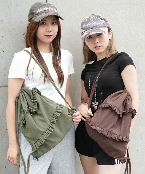 Port（ポート）の「【 SORUTT / ソルト 】 フリル レトロ ナップサック #_（バックパック/リュック・レディース・カーキ/ブラウン/ベージュ・FREE）」の22枚目の写真