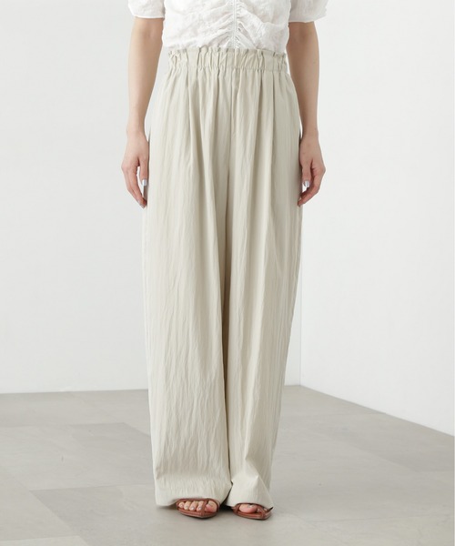 N.（N. Natural Beauty Basic）（エヌエヌナチュラルビューティーベーシック）の「【PS/低身長サイズ】ライトコットンイージーパンツ（その他パンツ・レディース・ライトグリーン/オフホワイト/チャコールグレー・MEDIUM/P/S）」の10枚目の写真