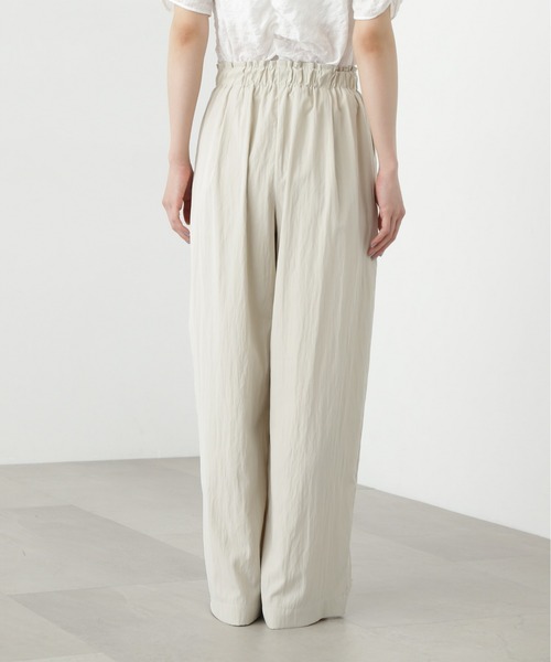 N.（N. Natural Beauty Basic）（エヌエヌナチュラルビューティーベーシック）の「【PS/低身長サイズ】ライトコットンイージーパンツ（その他パンツ・レディース・ライトグリーン/オフホワイト/チャコールグレー・MEDIUM/P/S）」の12枚目の写真