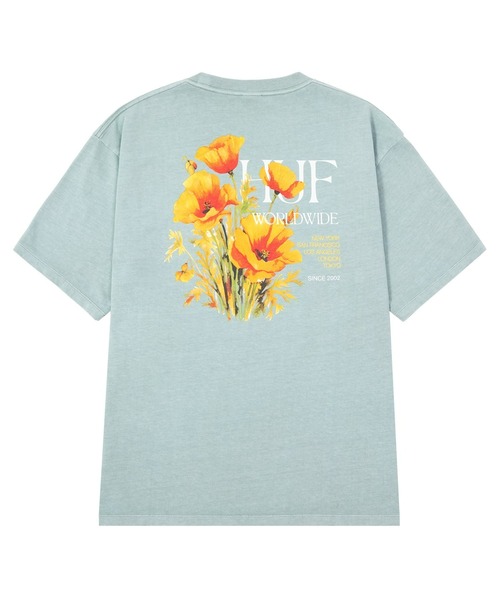 HUF(ハフ)の「POPPY TEE(Tシャツ/カットソー・メンズ・ホワイト/ブラック/セージグリーン・S/M/L/XL/XXL)」の15枚目の写真