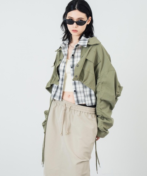 金曜発送　日曜午前着指定　anaさん専用 セール】ギャザースリーブ ニット 半袖（ニット/セーター