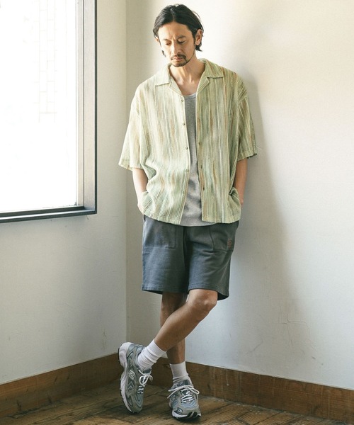 BAYFLOW（ベイフロー）の「[味わいのある加工感]ピグメントスウェットショーツ（その他パンツ・メンズ・ダークブルー/ライトブルー/チャコールグレー/ピンク・MEDIUM/LARGE）」の21枚目の写真