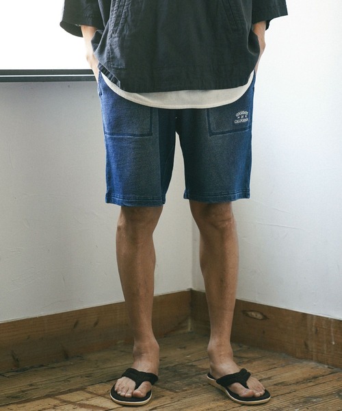 BAYFLOW（ベイフロー）の「[味わいのある加工感]ピグメントスウェットショーツ（その他パンツ・メンズ・ダークブルー/ライトブルー/チャコールグレー/ピンク・MEDIUM/LARGE）」の6枚目の写真