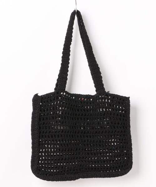 The Bagmati（ザバグマティ）の「【THE BAGMATI/ザ・バグマティー】かごバッグ　 トートバッグ　コットン（かごバッグ・レディース・ブラック/ナチュラル・FREE）」の4枚目の写真