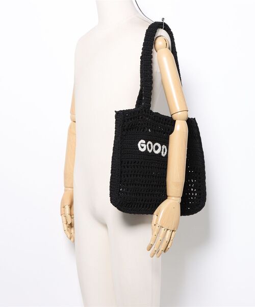 The Bagmati（ザバグマティ）の「【THE BAGMATI/ザ・バグマティー】かごバッグ　 トートバッグ　コットン（かごバッグ・レディース・ブラック/ナチュラル・FREE）」の7枚目の写真