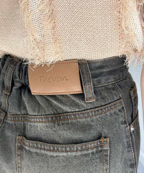 Thevon（ゼボン）の「フックワイドデニム（その他パンツ・レディース・ブラック/ブラウン・S/M）」の18枚目の写真