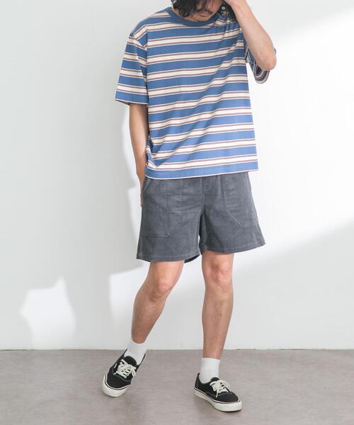 URBAN RESEARCH Sonny Label（アーバンリサーチサニーレーベル）の「コーデュロイイージーバギーショートパンツ（その他パンツ・メンズ・ブラック/オフホワイト/ブルー/グレー/ピンク・MEDIUM/LARGE）」の12枚目の写真