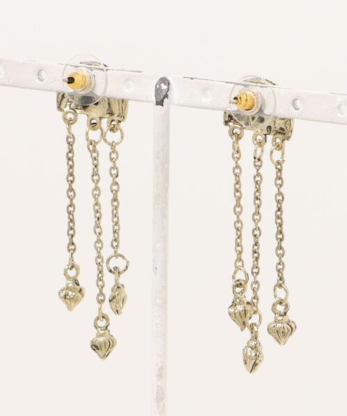 チャイハネ(チャイハネ)の「【チャイハネ】ハルミピアス(ピアス(両耳用)・レディース・シルバー/ゴールド・FREE)」の3枚目の写真